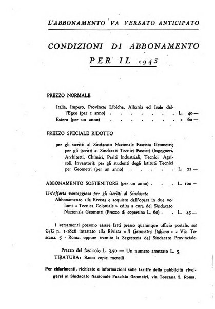 Il geometra italiano rivista di coltura tecnica e di difesa sindacale