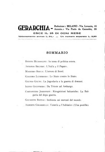 Gerarchia rivista politica