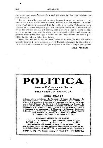 Gerarchia rivista politica