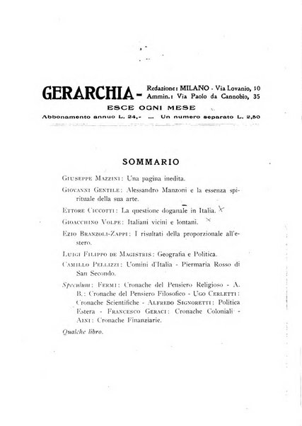 Gerarchia rivista politica