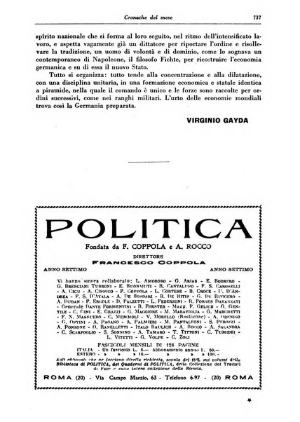 Gerarchia rivista politica