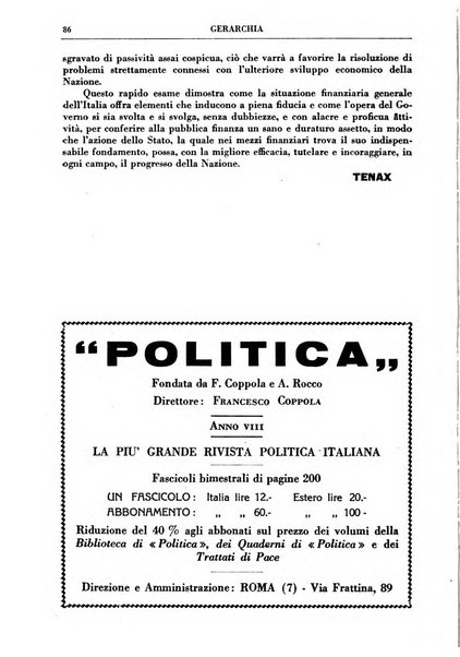 Gerarchia rivista politica