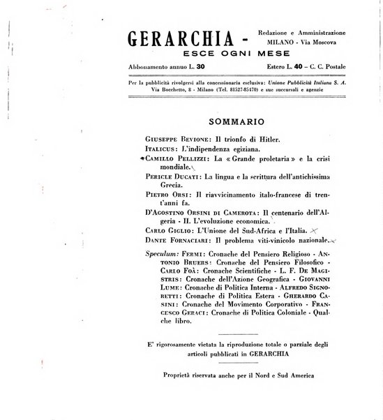 Gerarchia rivista politica