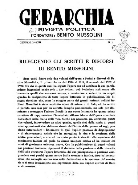 Gerarchia rivista politica