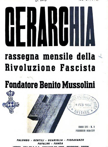 Gerarchia rivista politica