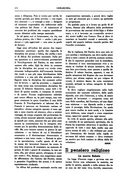 Gerarchia rivista politica