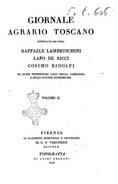 Giornale agrario toscano