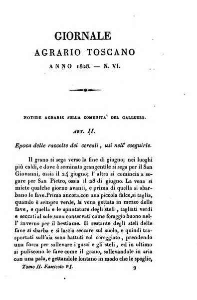 Giornale agrario toscano