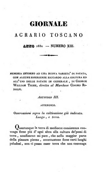 Giornale agrario toscano