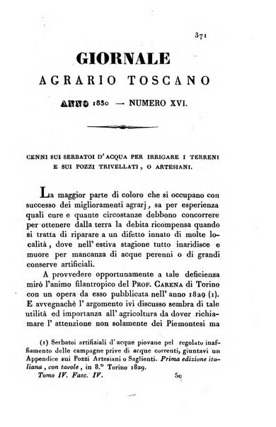 Giornale agrario toscano