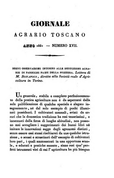 Giornale agrario toscano