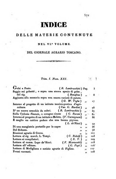 Giornale agrario toscano