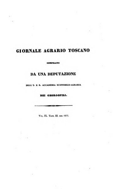 Giornale agrario toscano