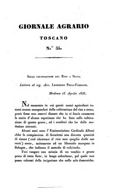 Giornale agrario toscano