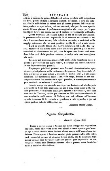 Giornale agrario toscano