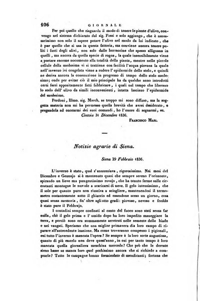 Giornale agrario toscano