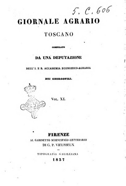 Giornale agrario toscano