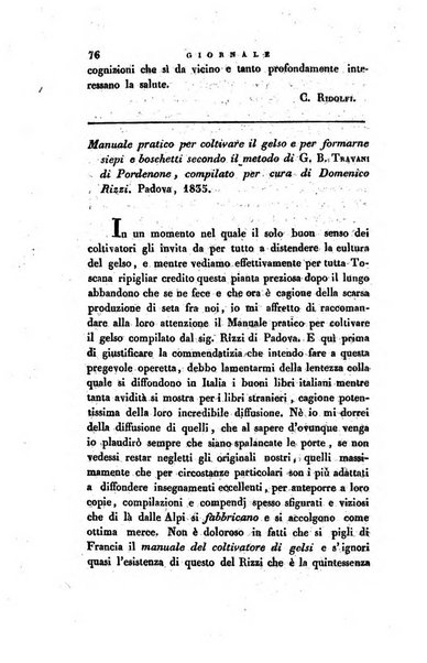 Giornale agrario toscano