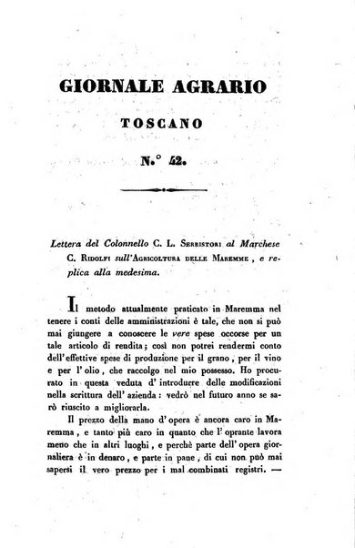 Giornale agrario toscano