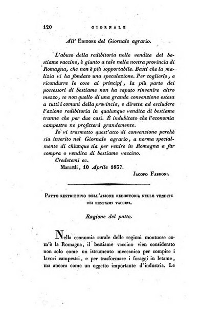 Giornale agrario toscano