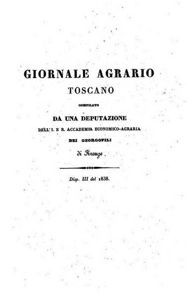 Giornale agrario toscano