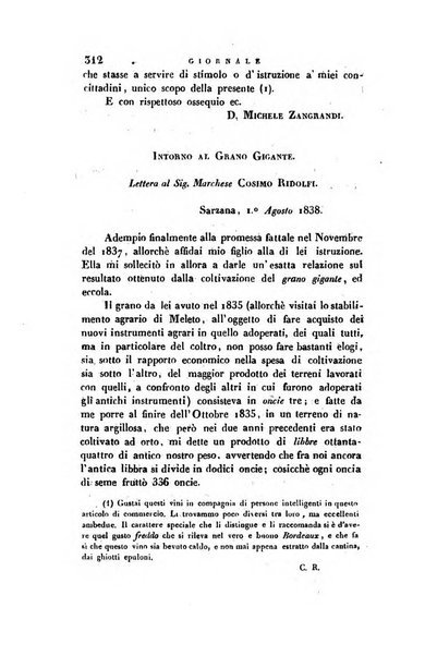 Giornale agrario toscano