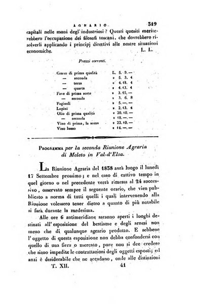 Giornale agrario toscano