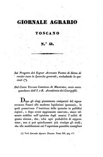 Giornale agrario toscano