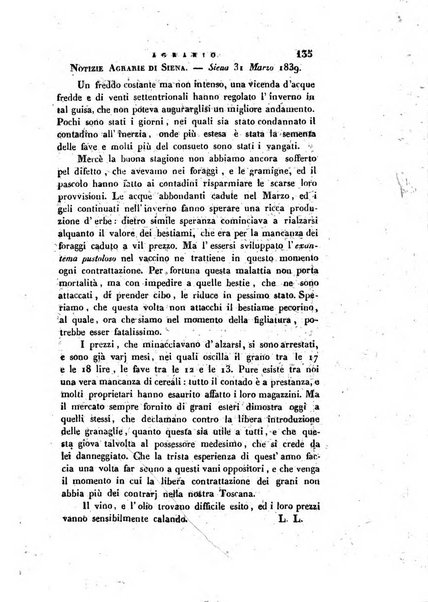 Giornale agrario toscano