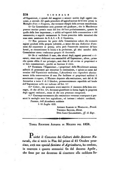 Giornale agrario toscano