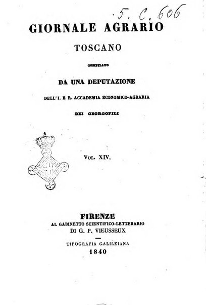 Giornale agrario toscano