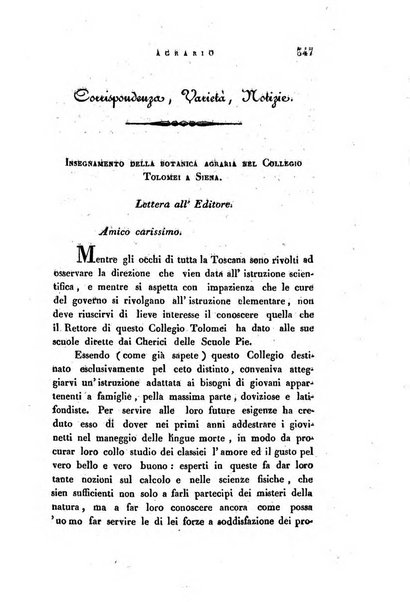 Giornale agrario toscano