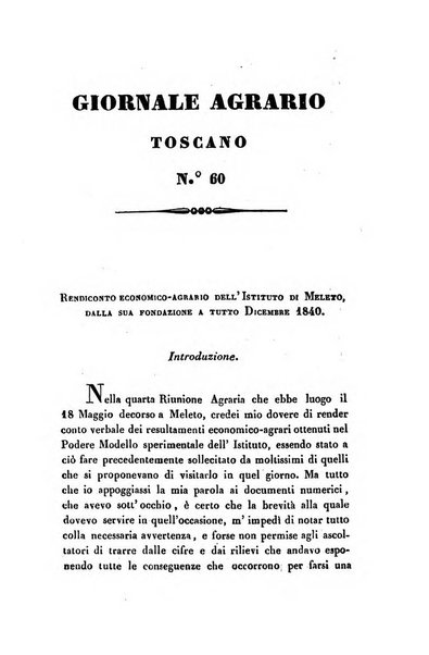 Giornale agrario toscano