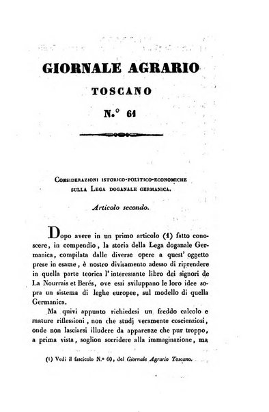 Giornale agrario toscano