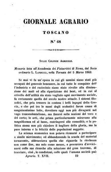 Giornale agrario toscano