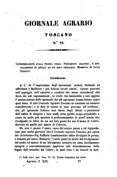 Giornale agrario toscano