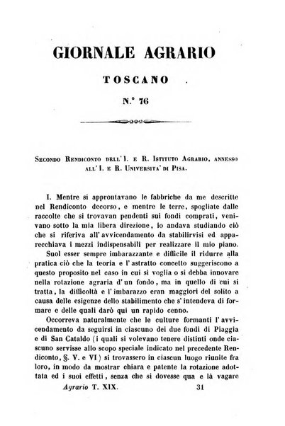 Giornale agrario toscano