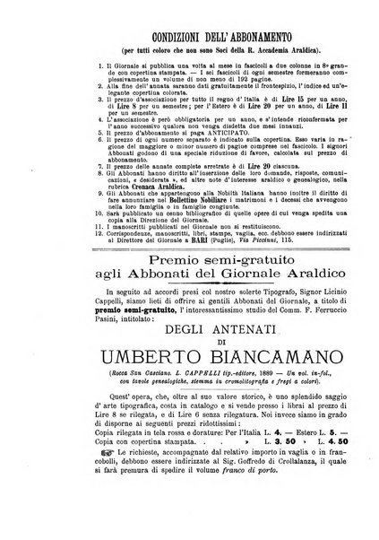 Giornale araldico, genealogico, diplomatico italiano