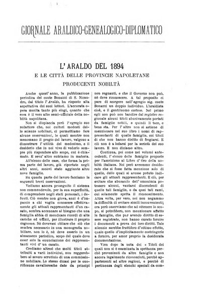 Giornale araldico, genealogico, diplomatico italiano