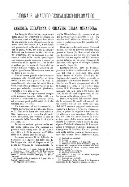 Giornale araldico, genealogico, diplomatico italiano