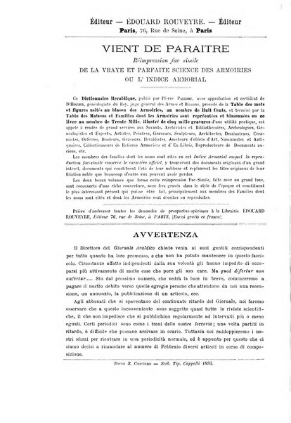 Giornale araldico, genealogico, diplomatico italiano