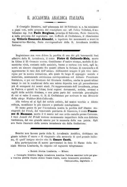 Giornale araldico, genealogico, diplomatico italiano