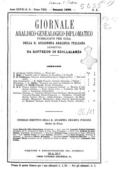 Giornale araldico, genealogico, diplomatico italiano