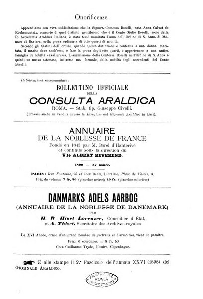 Giornale araldico, genealogico, diplomatico italiano