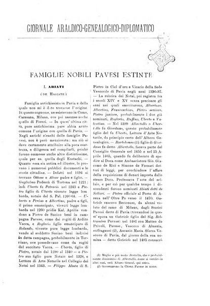 Giornale araldico, genealogico, diplomatico italiano