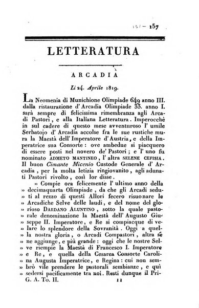 Giornale arcadico di scienze, lettere ed arti