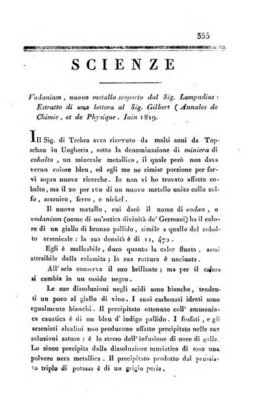 Giornale arcadico di scienze, lettere ed arti