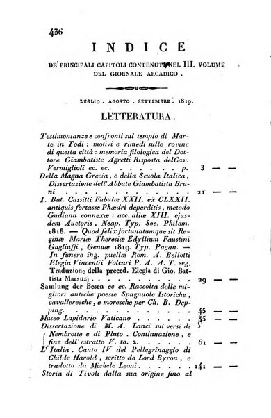 Giornale arcadico di scienze, lettere ed arti