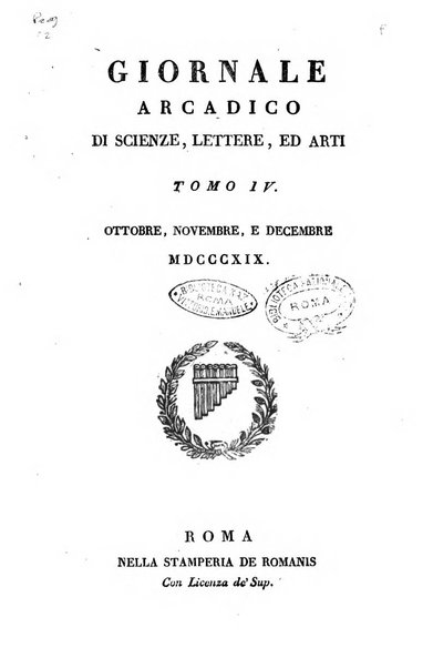 Giornale arcadico di scienze, lettere ed arti