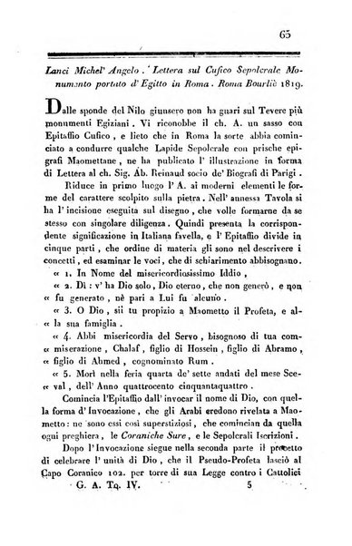 Giornale arcadico di scienze, lettere ed arti